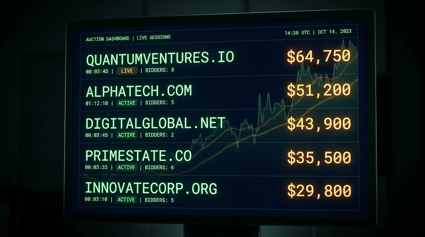 Thursday's 3,025-name peak — five picks, June 18 domain auction screen