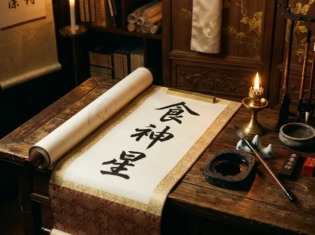 食神星·书法卷轴