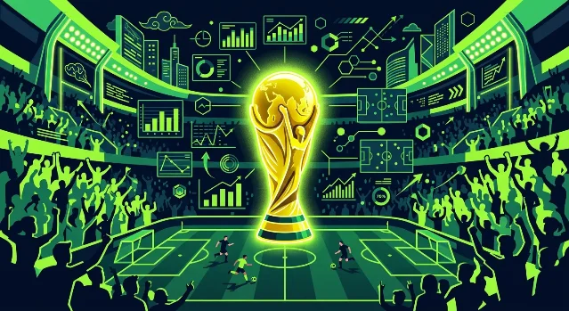 2026 世界杯大力神杯与体育资源网盘引流场景示意图
