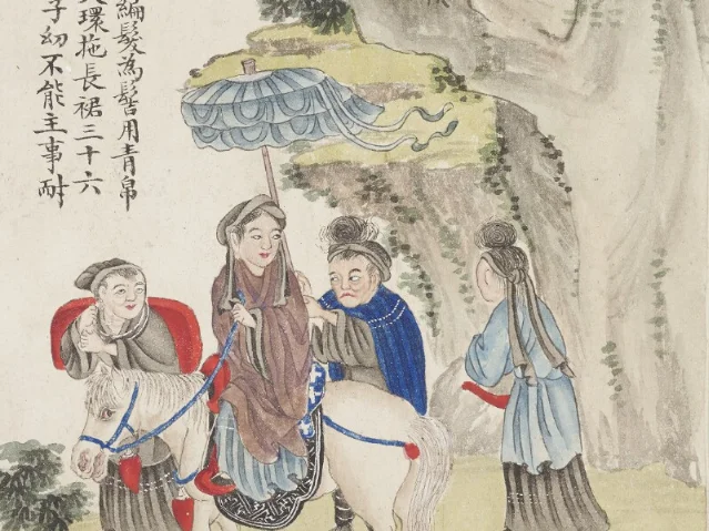 中世纪泥金装饰手稿细节,来自梵蒂冈馆藏