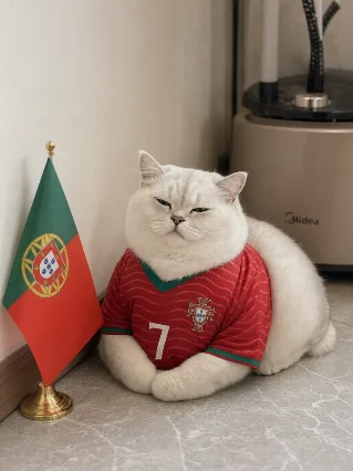 🇵🇹 贴贴表态了，穿上7号支持葡萄牙
