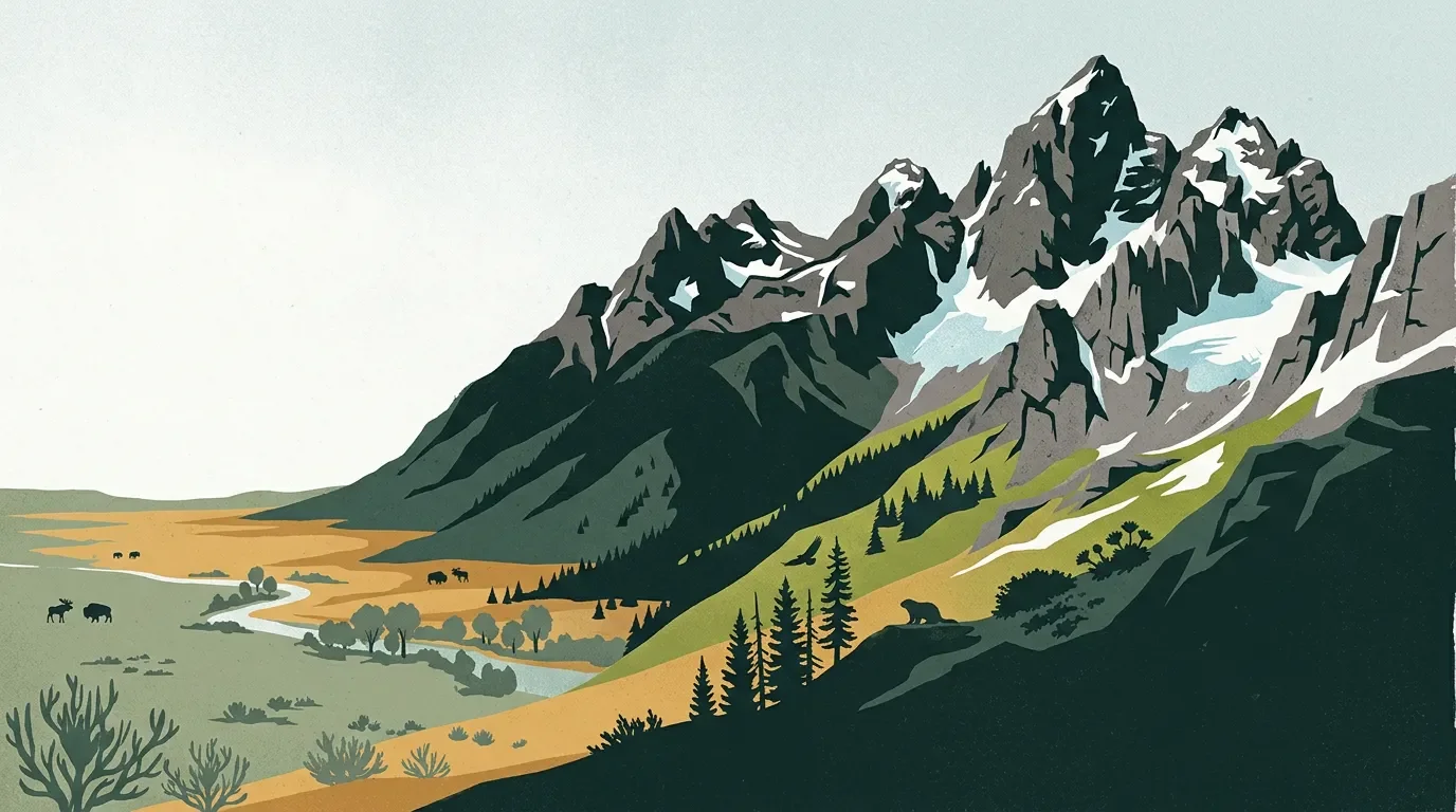 Grand Teton field guide: sagebrush flats, alpine mats, and Garnet Canyon