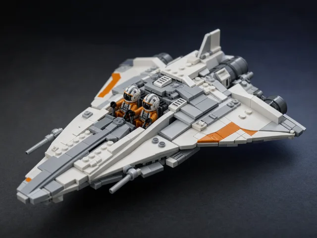 LEGO 75401 Ahsoka's Jedi Interceptor compact starfighter model
