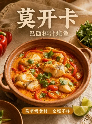 莫开卡：巴西人炖了400年的椰汁鱼，中国人几乎没听说过
