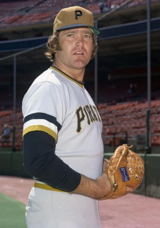 Jim Rooker in his Pittsburgh Pirates uniform, from the National Baseball Hall of Fame collection