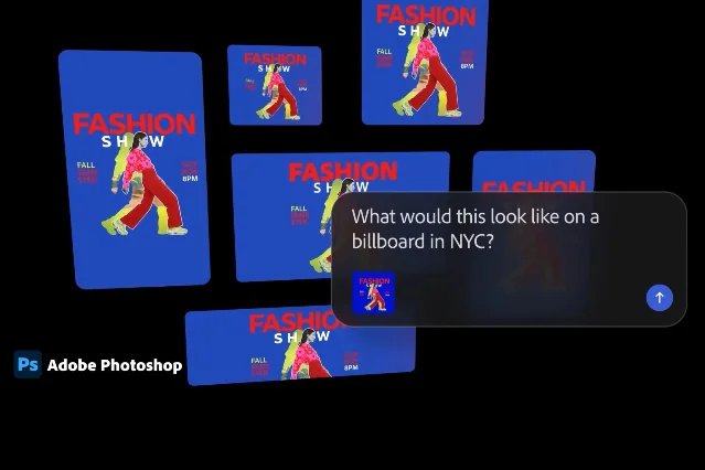 Adobe Photoshop AI 助手演示界面