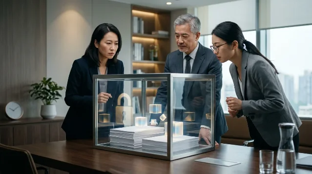 敏感材料可以进入 AI 流程，但不应以明文形态被平台看见