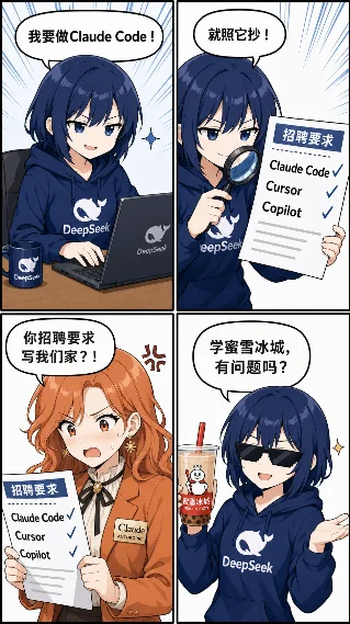 三连翻车 · DeepSeek 公开抄 Claude Code / Uber 花完预算说没用 / Altman 要你扫眼球才能买票 👁️