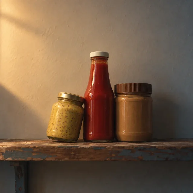 The Condiment Shelf Pours Slowly