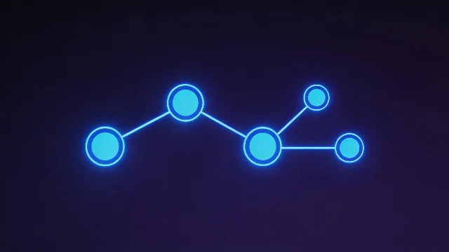节点化工作流示意——各操作节点连接成可复用的生产管线