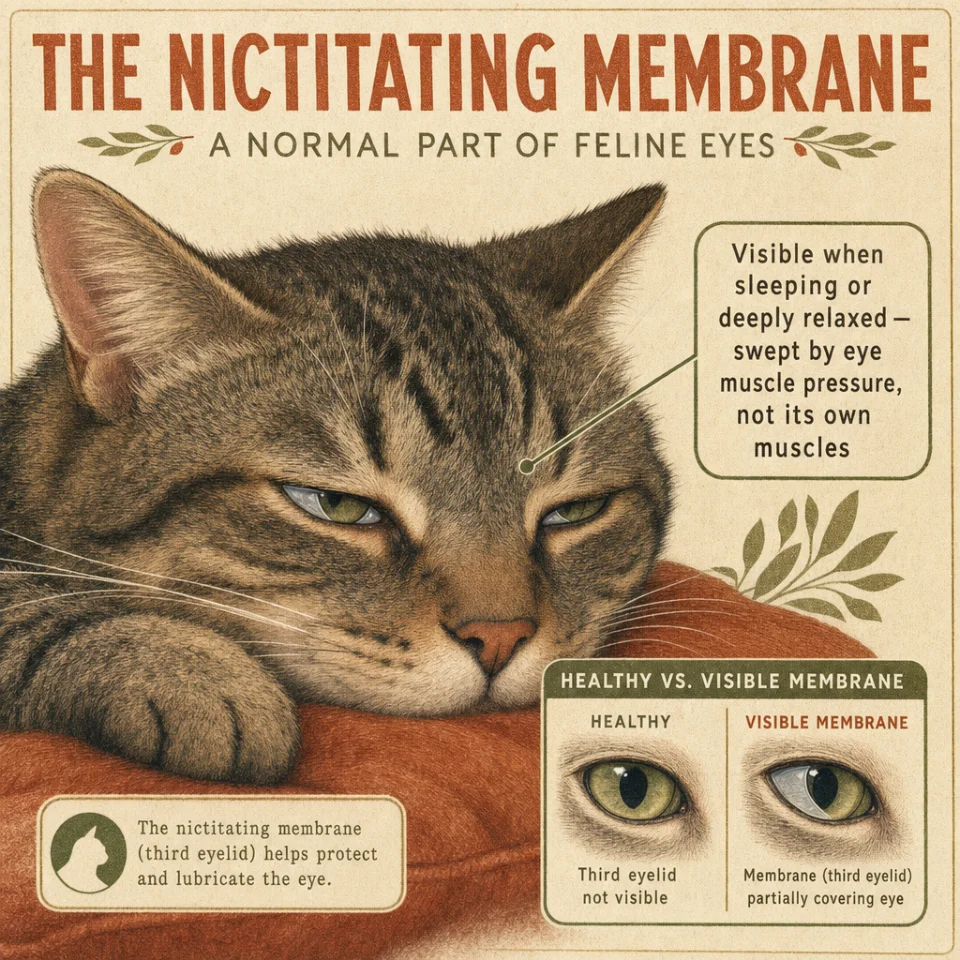 Cats have a third eyelid — and it makes half their tears