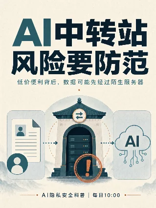 AI中转站风险要防范：低价入口背后的数据安全账