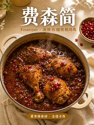 费森简：伊朗人喝了2500年的石榴核桃炖鸡，中国年轻人几乎没做过