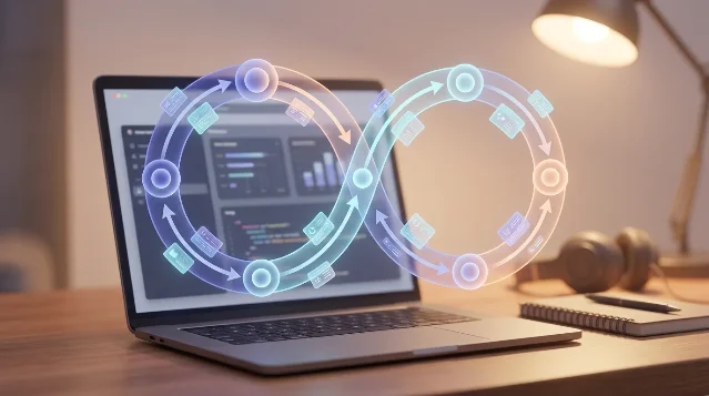 AI 研究循环示意图