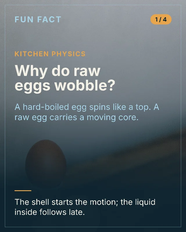 Why Do Raw Eggs Wobble?