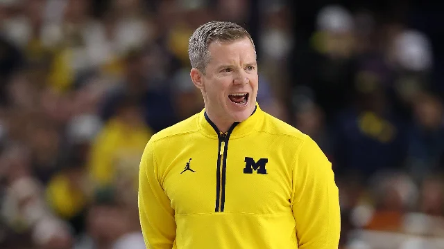 Dusty May after Michigan's NCAA title