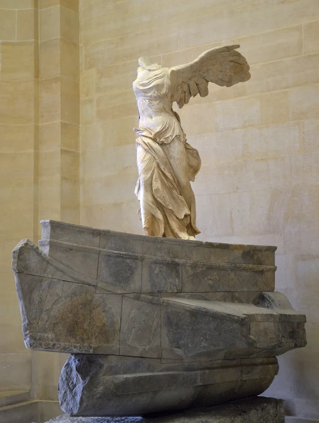 The Winged Victory seen from below on the Daru staircase, 2019