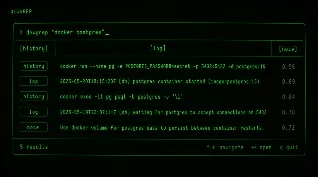 devgrep: one TUI to search shell history, logs, and notes