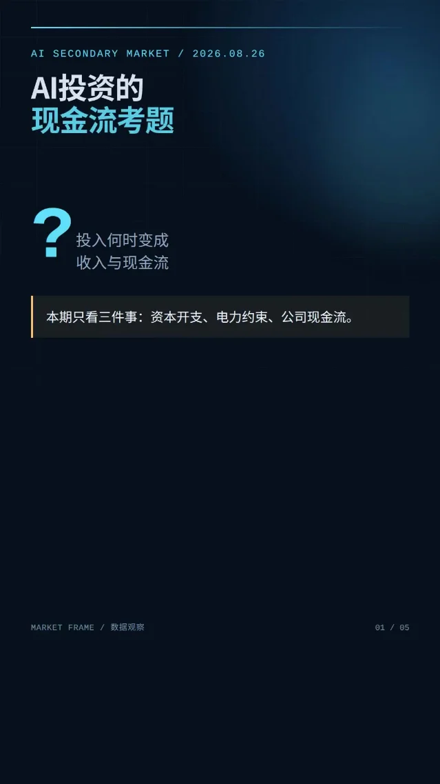 AI投资热点：市场开始给现金流更高权重