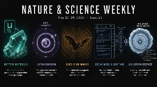 This week in Nature & Science: lithium mining reinvented, antimatter measured 100× more precisely, and radio noise that disorients bats for hours