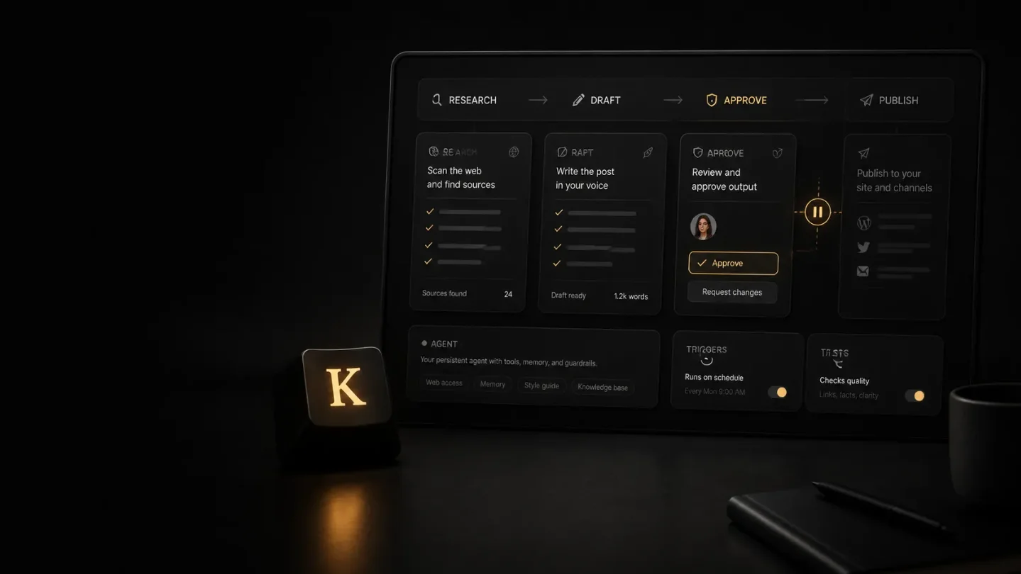 Keystroke turns a prompt into an agent system, but creators still have to build the guardrails
