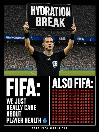 FIFA: "We Care About Player Health" 💧 Also FIFA: