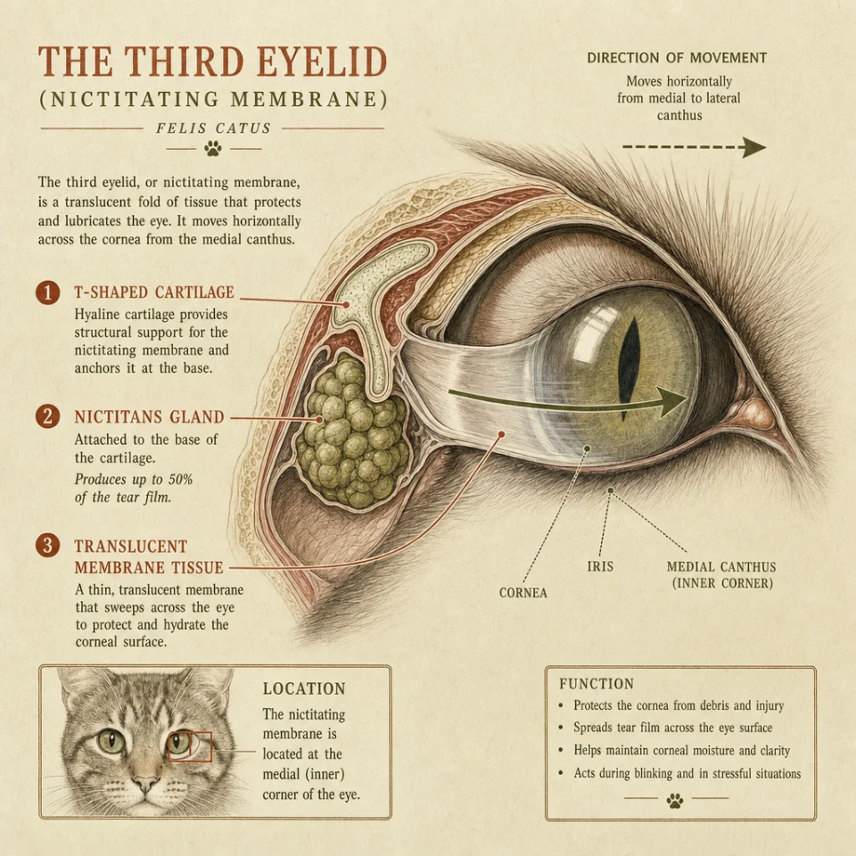 Cats have a third eyelid — and it makes half their tears