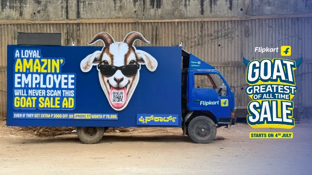 Flipkart GOAT Sale 卡车广告