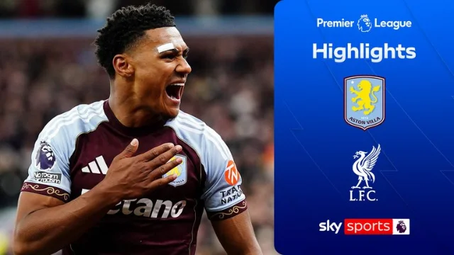 Ollie Watkins and Aston Villa celebrate their Champions League qualification after a 4-2 win over Liverpool