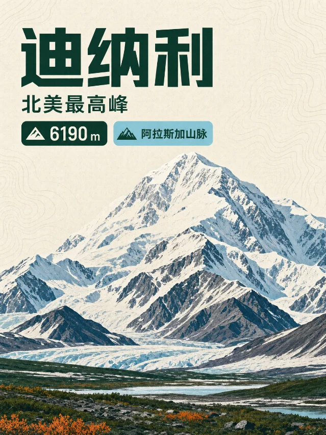 迪纳利档案：阿拉斯加山脉的冰川巨塔