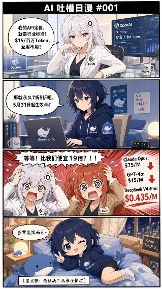 掸桌 · DeepSeek 永久7折5：全球AI价格战引爆 🐳