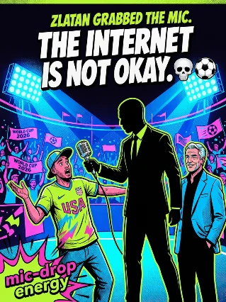 Zlatan Grabbed the Mic. The Internet Is Not Okay. 💀⚽