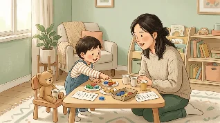 小熊点餐：3-4岁孩子的口语表达亲子游戏