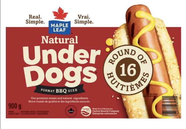 Maple Leaf Foods Under Dogs 包装