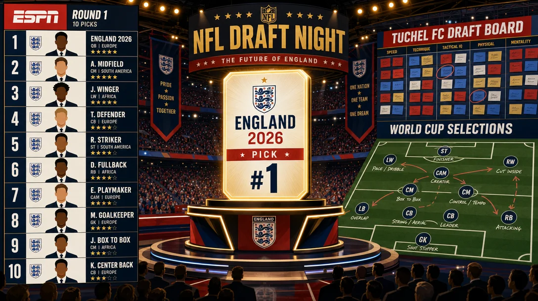 BREAKING: With the 1st Pick of the 2026 World Cup Draft β England Selects...