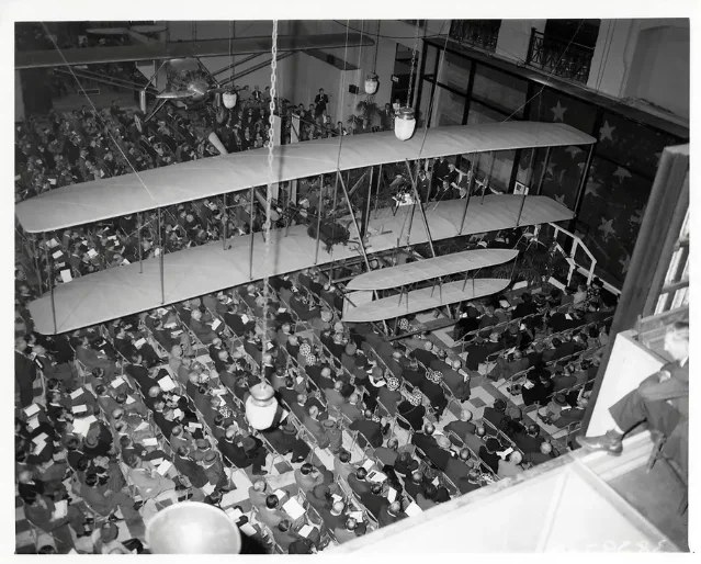 The 1948 installation ceremony at the Arts and Industries Building, Smithsonian Institution, December 17, 1948