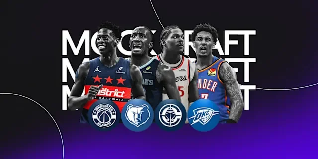 NBA draft prospects illustration