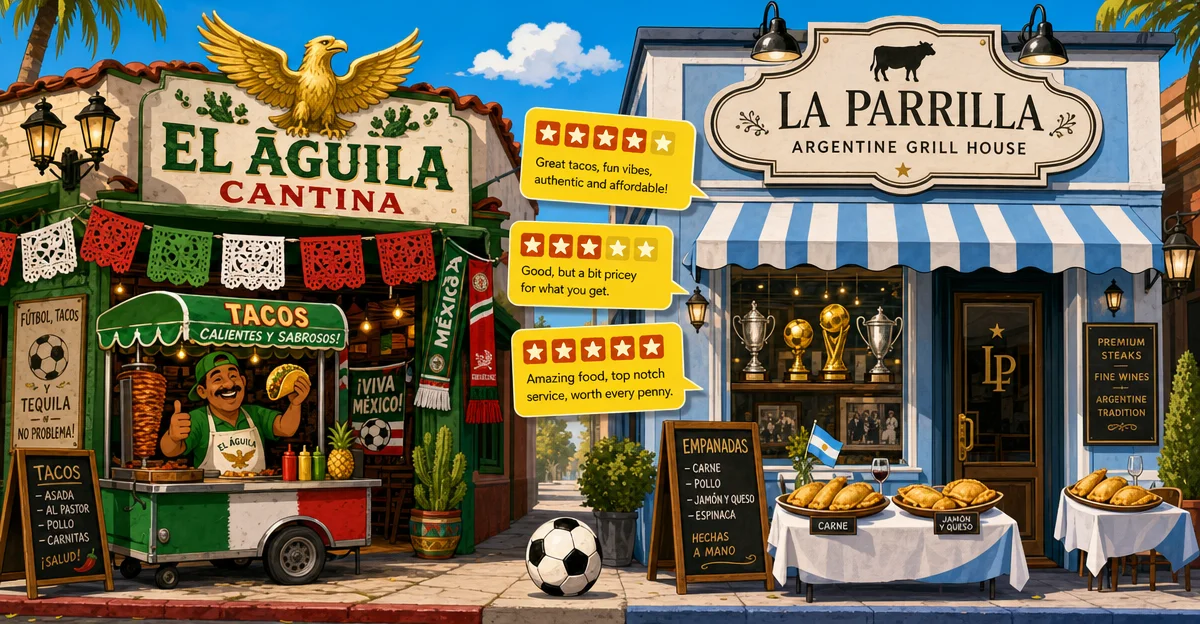 Yelp Reviews: El Tri Cantina vs. La Scaloneta — Two 2026 World Cup Dining Experiences, Honestly Rated