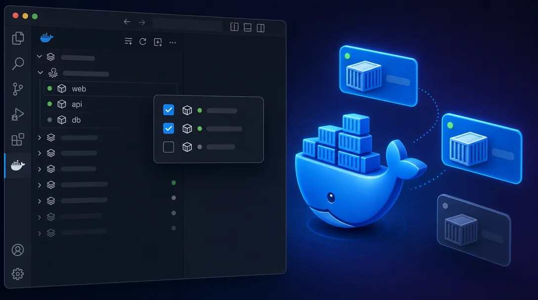 Container Tools — choose which services to start