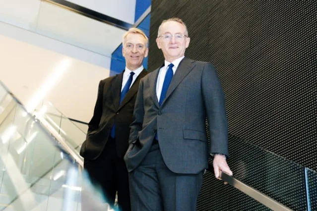 Howard Marks and Bruce Flatt, photographed in New York City for Barron's, June 9, 2026