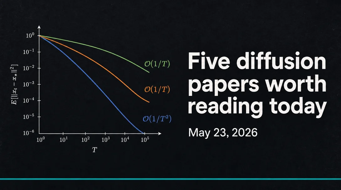 Five diffusion papers worth reading today (May 23, 2026)