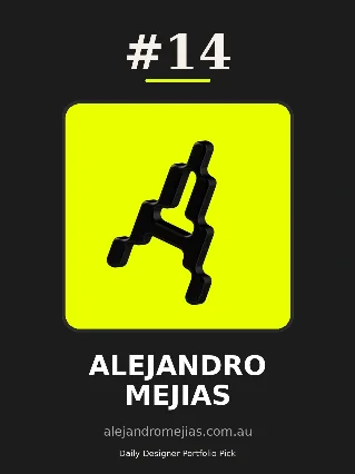 Pick #14 — Alejandro Mejias makes product UI feel tactile