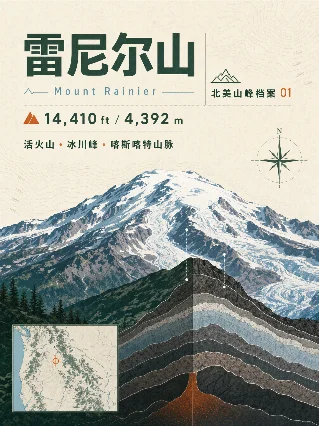 雷尼尔山｜北美山峰档案 01
