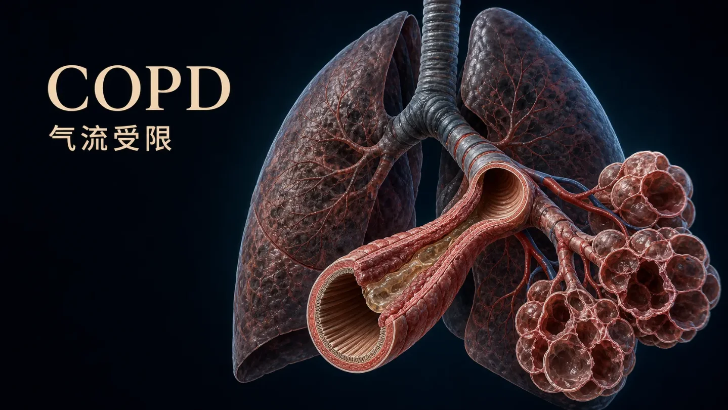 COPD:小气道为什么越变越窄,呼吸又为什么会被困住