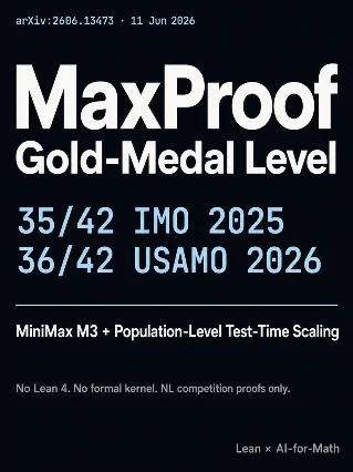 MaxProof: 35/42 IMO 2025, 36/42 USAMO 2026 — Gold-Medal Level, No Lean 4