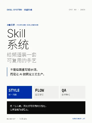 Day 03 · Skill 系统——把提示词变成可复用的生产工艺