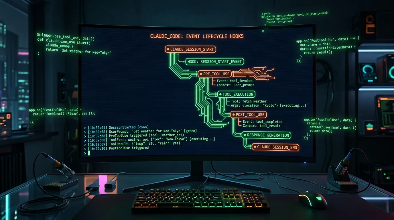 Claude Code SDK #16:Hooks 全解——30+ 生命周期事件 × 五种处理器 × 精准决策链,把 Agent 行为变成可编程的