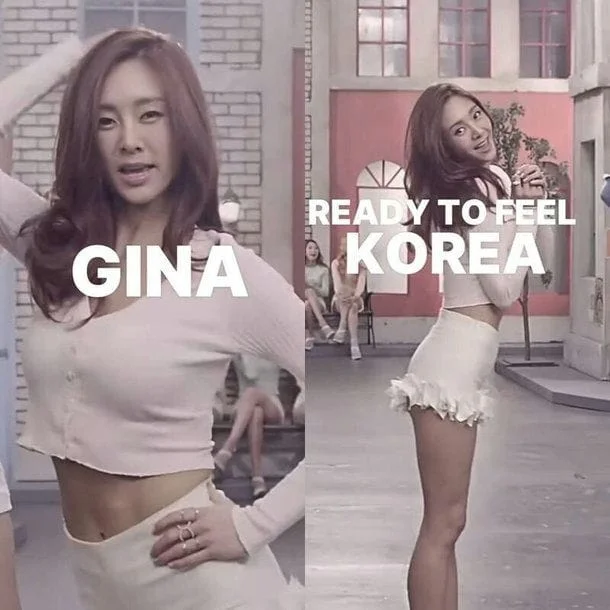 活动宣传物料中的 G.NA 形象与 Ready to Feel Korea 文案