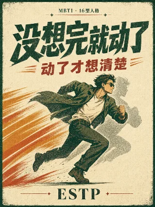 ESTP：没想完就动了，动了才想清楚
