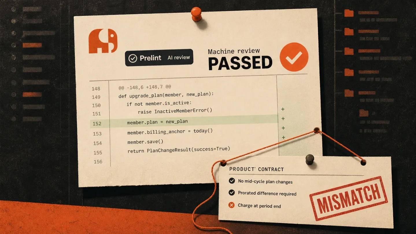 Prelint put a $1 bouncer in front of every AI-written pull request
